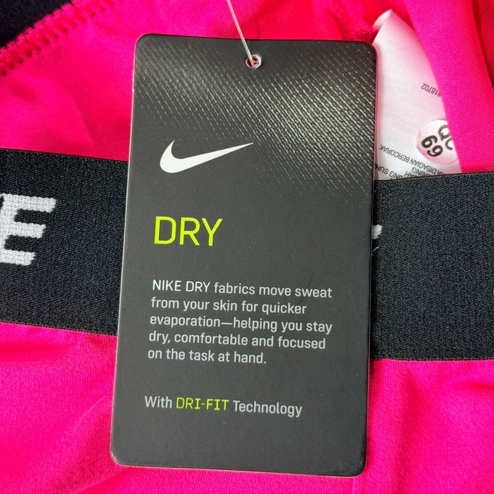 Nike Dri-FIT Leggings Girls 6X Hyper Pink Swoosh Logo Activewear NWT - Picture 9 of 11